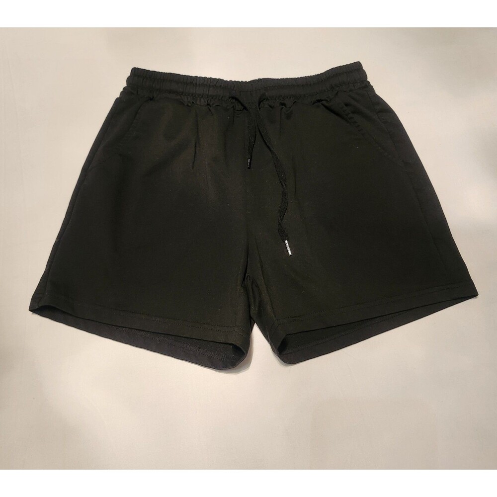 Shein Black Drawstring Waist Athletic Shorts Women's Loungewear Casual sz small